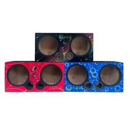 10 inch double PVC colour AB woofer box without woofer(18mm)