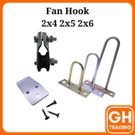 Ceiling Fan Hook Ceiling Mount Fan Hook Kipas Gantung D Fan Hook 2x4 2x5 2x6 1pcs