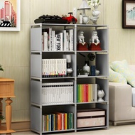 Xtahdge 5 Tier Bookshelf 8 Cube Storage Organizer Tall Assembled Freestanding Vertical Rack for Bedr