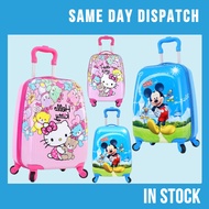 18inch 3D Cartoon Travel & School Trolley Bag Kids Luggage Bag Bag Bagasi Budak