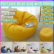 (Ready Stock)100 * 110 Portable Bean Bag Lazy Sofa bean bag sofa bean bag sofa xxxl oversized bean b