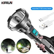 KIPRUN Super Powerful LED Flashlight Tactical Torch Built-in 18650 Battery USB Rechargeable Waterproof Lamp Ultra Bright Lantern