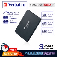 Verbatim Vi550 [128GB / 256GB / 512GB ] SATA III 2.5” Internal SSD