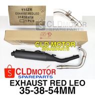 Y15ZR EXHAUST RED LEO 35 38 54MM CUTTING STD STANDARD OPEN BY ESR MOTOR CLLEE ESRMOTOR EXZOS REDLEO 
