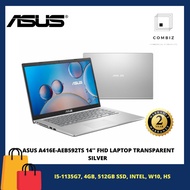 Asus A416E-AEB592TS 14'' FHD Laptop Transparent Silver ( I5-1135G7, 4GB, 512GB SSD, Intel, W10, HS )