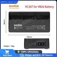 Godox Original USB Battery Charger / VC-26T AC Multi Charger for V1 V860III V850III Flash Speedlite 
