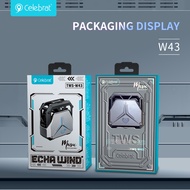 Celebrat W43 Cool Shape Mecha Style TWS Earpbuds . Bluetooth Version:V5.3