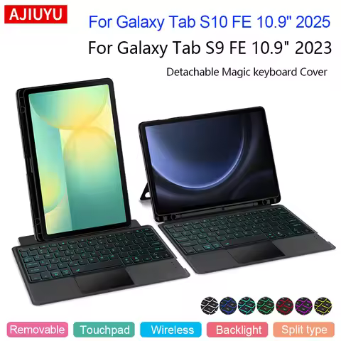 Touchpad Keyboard For Samsung Galaxy Tab S10 FE 10.9" 2025 SM-X520 Case Tab S9 FE 10.9 inch 2023 Det