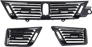 TBZKH LHD Car Left Right Center Air Conditioner AC Vent Grille Outlet Panel Trim Replacement,for BMW,for X1 E84 2010-2016 Polished Black 64229258362 AC Air Conditioning Vent (Size : Polished Center