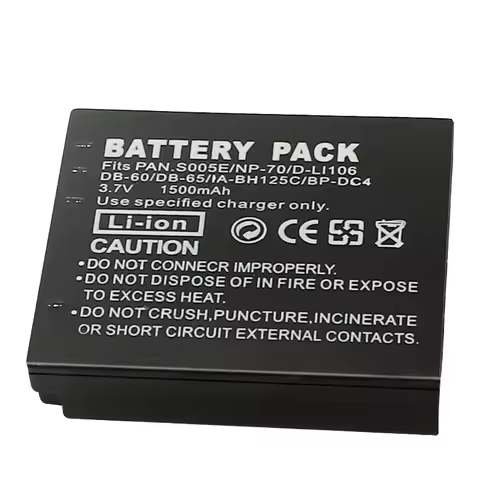 CGA-S005 Batterie For Panasonic Lumix DMC-FX180 LX1 LX2 LX3 FX01 FX07 FX100 1400mAh Camera Battery C