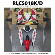 Rapido Cover Set Yamaha LC135 V4-V7 Sniper-135 60TH Anniversary (27) Accessories Motor LC5S Yellow W