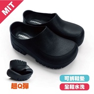 PVC Thick-Soled QQ Chef Shoes Work Shoes Chef Shoes Thick-Soled Chef Shoes Anti-Slip Shoes Gardener 
