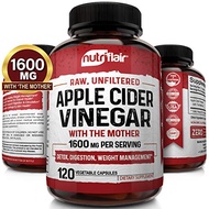 Apple Cider Vinegar Capsules with Mother 1600mg -  FROM USA