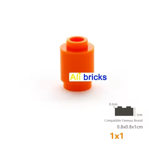 10PCS Puzzle Particle 3062 Round 1x1 Building Blocks High-Tech 30068 House Bricks Educational Toys K