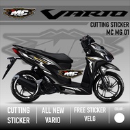 Cutting Sticker - Aksesoris Motor Stiker Honda Vario 125 & 150 New Terbaru 2019 2020 2021 Free Velg