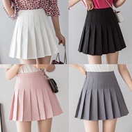 Plus Size XS-3XL Women Short Pleated Tennis Skirt Spring Summer Autumn Fashion Casual High Waist A Line Mini School Uniform Skirts for Teens with Safety Pants 828