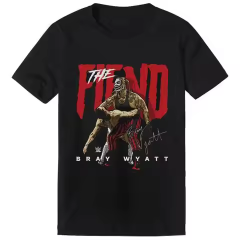 WWE Bray Wyatt Same Devil WHT Print Men and Women Wear Cotton Short-sleeved T-shirt Mens T Shirts St