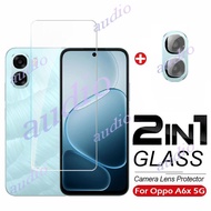OPPO A6x 5G 2In1 Tempered Glass Full Screen Protector Film with Camera Lens Protector For Oppo A6x A