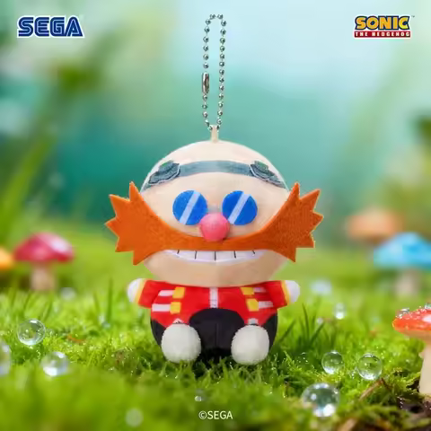 SEGA Sonic The Hedgehog Tails Mini Plush Keychain Cooro Series Soft Stuffed Animal Bag Pendant Anime