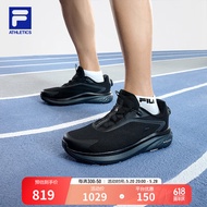 FILA 斐乐官方男鞋BOA NUVOLE 2路跑鞋2024夏季新款柔云鞋2运动鞋 黑-BK 41