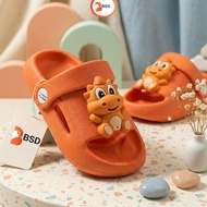BSD Baim Rubber Sandals for Girls and Boys with Cute Dinosaur Characters, Imported EVA Material, Ant