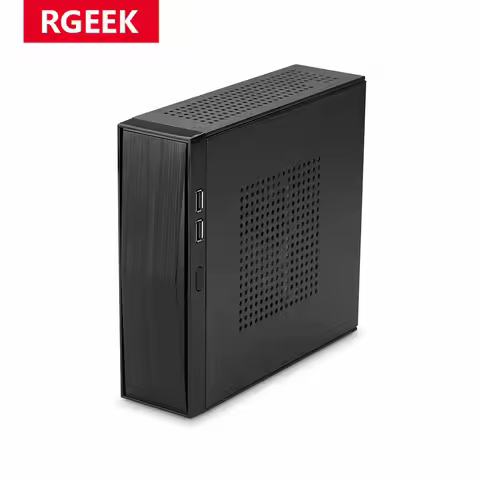RGEEK C01 SECC Chassis Small Industrial Desktop Computer Case PSU HTPC Mini ITX PC Cases