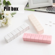 MUMENG Weekly Pill Box Travel Medicine Storage Pill Case Organizer Drug Container Tablet Dispenser Plastic Independent Lattice