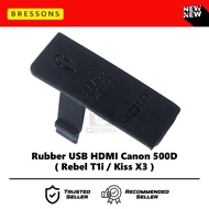 Canon 500D USB HDMI Rubber Canon Rebel T1i Kiss X3 USB Cover Cover