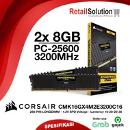 LONGDIMM Desktop PC RAM - Corsair 16GB 16 GB 2x8GB DDR4 3200MHz - CMK16GX4M2E3200C16