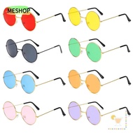 MESHOP Metal Sunglasses Fashion Retro Party Circle Glasses