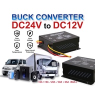 24V to 12V Car DC Power Electric Buck Transformer Converter 10A 15A 20A 30A 45A 60A Truck Lorry Bus