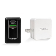 Oweida｜GaN PC+QC3.0 氮化鎵電源供應器(45W)