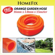 15meter ORANGE GARDEN HOSE GETAH PAIP WATER HOSE GETAH PAIP HOSE