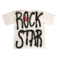 เสื้อยืดแขนสั้น at Demented Town Rockstar Punk Style Y2K Cold Spray Paint Metal Star แฟชั่นผู้หญิงฤด