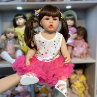 PRIVASI!!! Boneka Colorful Dots Cloth Doll Full Silikon Body Doll