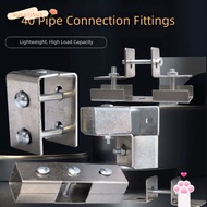 EUCALYTUSMY Pipe Fixed Joint, solderless 40*40mm Square Tube Connector,  galvanizing carbon steel Fi