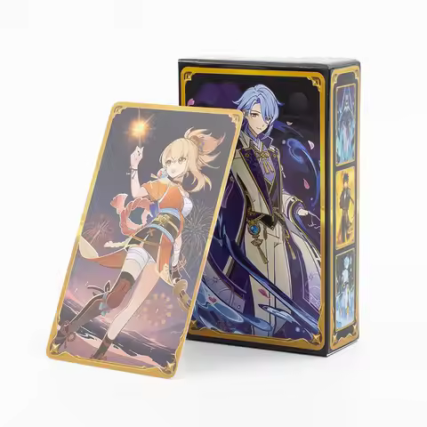 Anime Game Genius Invokation TCG 65Pcs/Set Hot 9.5*5.5cm Collectible Card Collection for Desktop Gam