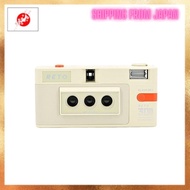 [From JAPAN]RETO Reto3D 35mm 3D Film Camera - Retro Lenticular 3D Effect Boomerang Wiggle Glam Camera (White Retrospect Edition)