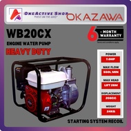 OKAZAWA 7.0HP Gasoline Engine 2 x 2inch Portable Water Pump WB20CX/AK220 | 6 Months Warranty