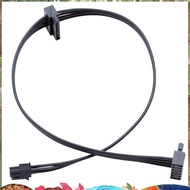 2Pcs Mini 4Pin to Dual 15Pin  HDD Power Cable Mini 4P to Serial SSD Dual HDD Power Cable, 45cm/17.7I