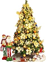 5/6ft Golden Christmas Tree Set Decoration Large Artificial Pine Needles Christmas For New Year's Home Ornaments