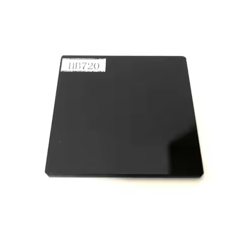 50x50mm square 720nm IR pass filter glass HB720