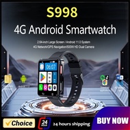 S998 4G LTE Smart Watch MTK6739 Quad core 3GB Ram 32GB Rom  2.64" Large Square Screen Watch 1200mAh 