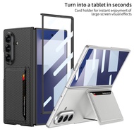 For Samsung Galaxy Z Fold7 case Plain pickup bag bracket case Foldable screen Slim card case Fold 7
