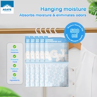 【Agate Design💥2free1💥Wardrobe Dehumidifier Bag Long-Lasting Moisture Absorber Bag Hook Leakage Proof