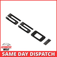 550i LETTERING REAR BOOT LID TRUNK BADGE EMBLEM FOR BMW 5 SERIES, MATT BLACK
