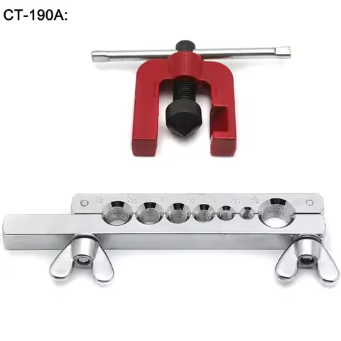Copper pipe flaring tool Expander and fixture 7/16in 3/16in 1/4in 5/16in 3/8in 1/2in 5/8in Brass alu