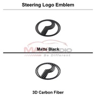 Car Emblem Logo PERODUA ALZA Lambang Logo Hitam Depan Belakang Sticker Matte Black Carbon Front Rear