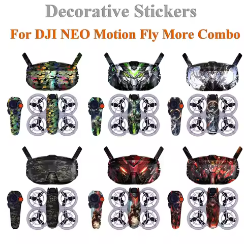 PVC Stickers For DJI NEO Motion Fly More Combo Decorative Film DJI Goggles N3 Covering DJI RC Motion