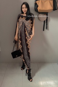 dress batik sabrina kaftan paris modern